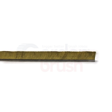 Gordon Brush Height 2 No. 4 Channel Strip Brush - .006  Brass Bristle Diameter, PK3 44776